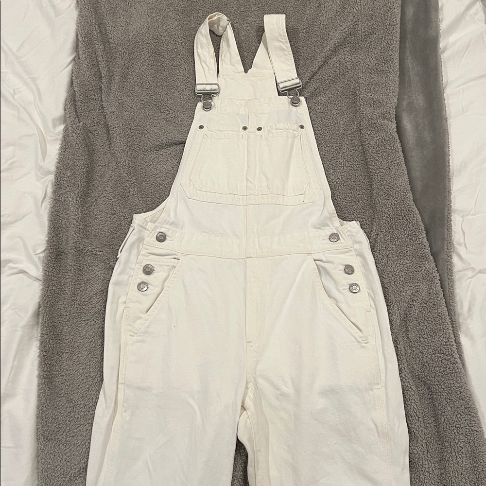 GAP Women's White Denim Overalls XS